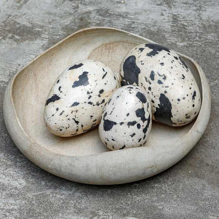Uttermost - 18330 - Stone Eggs Set/3 - Nest Trio - Beige