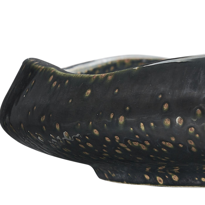 Uttermost - 18332 - Bowl - Stardust Ripple - Glossy Black