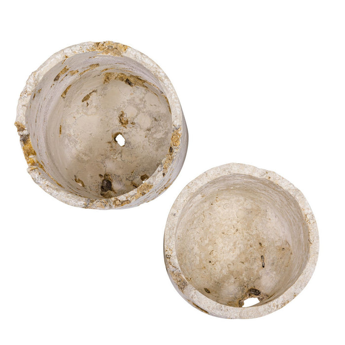 Uttermost - 18356 - Candleholders, S/2 - Quarried Stone - Natural