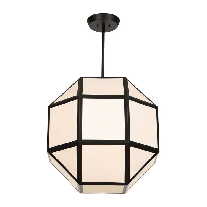 Uttermost - 21417 - Four Light Chandelier - Hoi - Matte Black