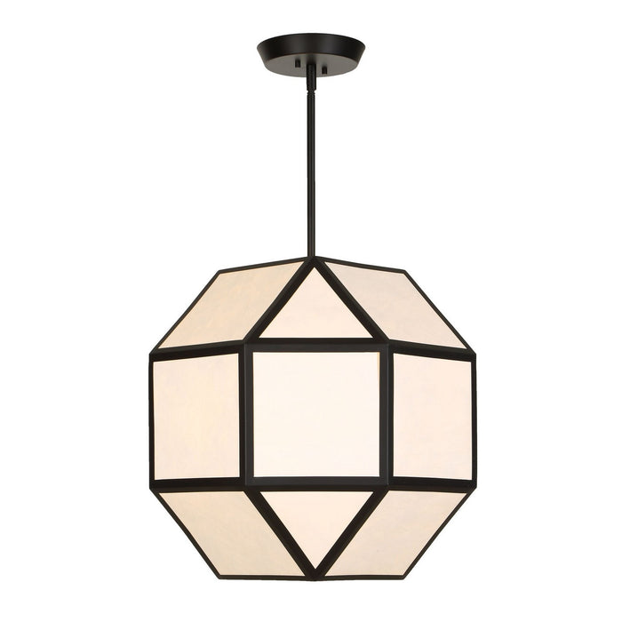 Uttermost - 21417 - Four Light Chandelier - Hoi - Matte Black
