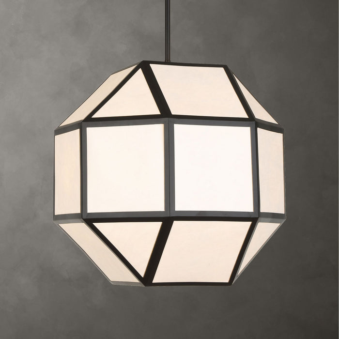 Uttermost - 21417 - Four Light Chandelier - Hoi - Matte Black