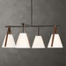 Uttermost - 21418 - Four Light Chandelier - Reins - Matte Black
