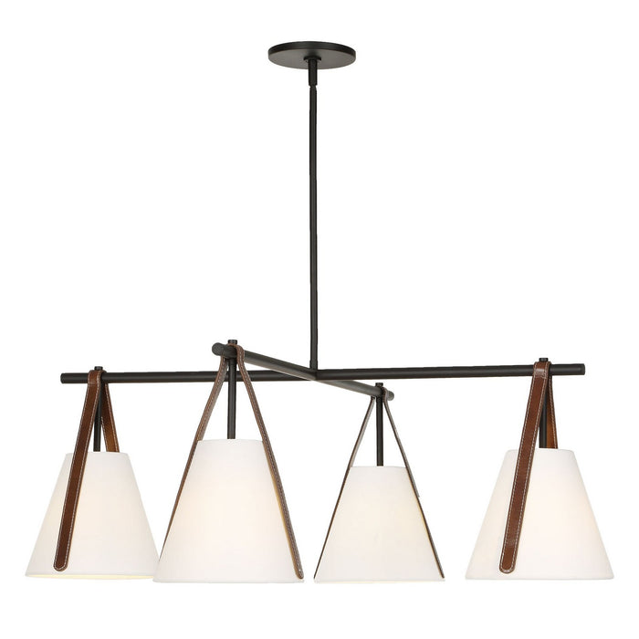 Uttermost - 21418 - Four Light Chandelier - Reins - Matte Black