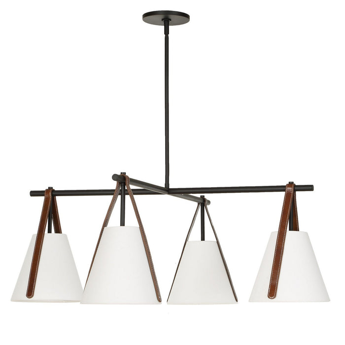 Uttermost - 21418 - Four Light Chandelier - Reins - Matte Black