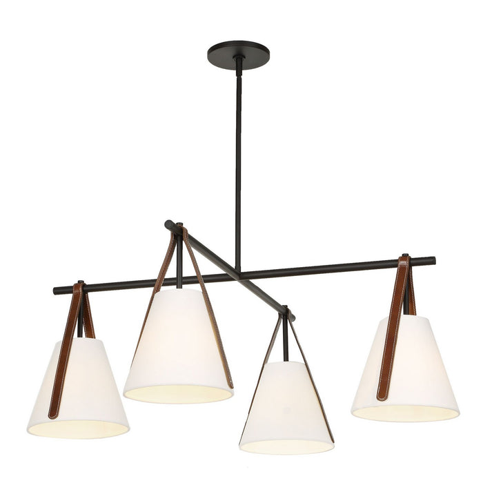 Uttermost - 21418 - Four Light Chandelier - Reins - Matte Black