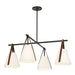 Uttermost - 21418 - Four Light Chandelier - Reins - Matte Black