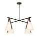 Uttermost - 21418 - Four Light Chandelier - Reins - Matte Black