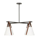 Uttermost - 21418 - Four Light Chandelier - Reins - Matte Black