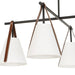 Uttermost - 21418 - Four Light Chandelier - Reins - Matte Black