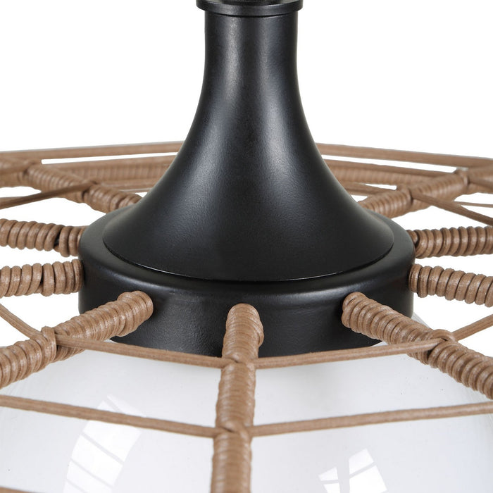 Uttermost - 21655 - One Light Pendant - Lakeside - Matte Black
