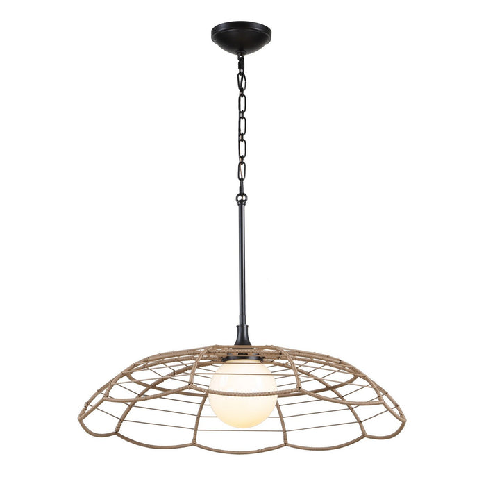 Uttermost - 21655 - One Light Pendant - Lakeside - Matte Black
