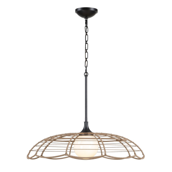Uttermost - 21655 - One Light Pendant - Lakeside - Matte Black