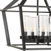 Uttermost - 21665 - Four Light Pendant - Evanston - Matte Black
