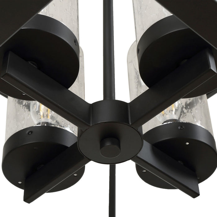 Uttermost - 21665 - Four Light Pendant - Evanston - Matte Black