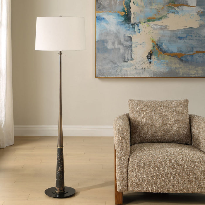 Uttermost - 30693 - One Light Floor Lamp - Tallarico - Antique Brass