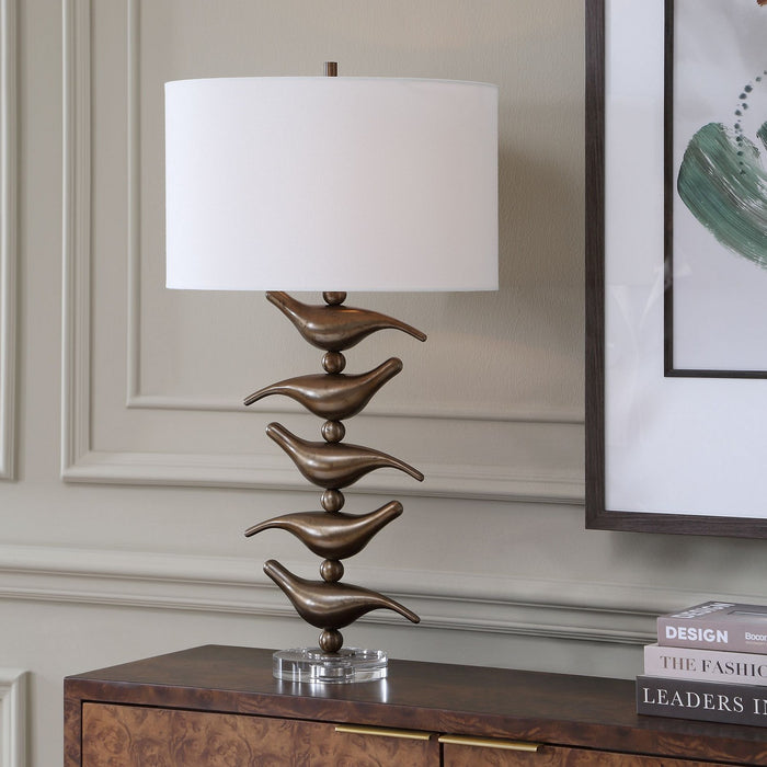 Uttermost - 30778 - One Light Table Lamp - Sing Song - Antiqued Gold