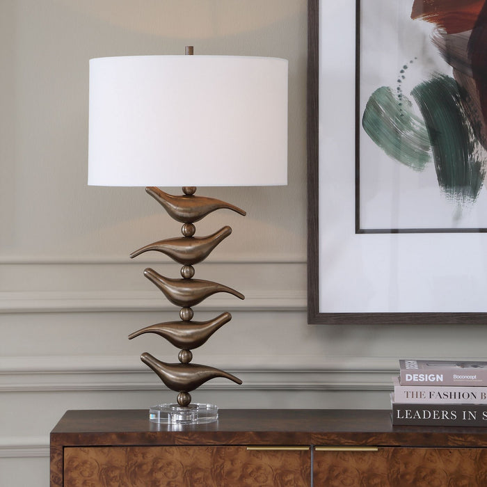 Uttermost - 30778 - One Light Table Lamp - Sing Song - Antiqued Gold