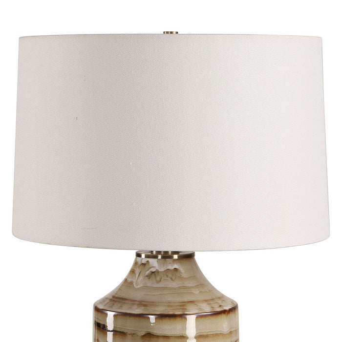 Uttermost - 30781 - One Light Table Lamp - Schneider - Antique Brass
