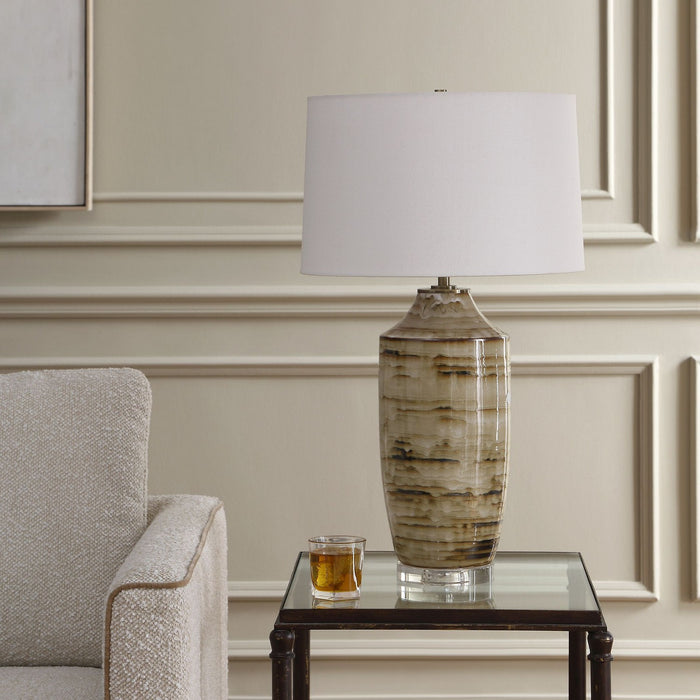 Uttermost - 30781 - One Light Table Lamp - Schneider - Antique Brass