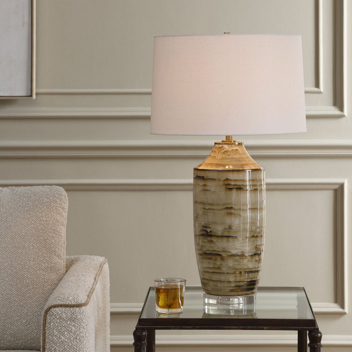 Uttermost - 30781 - One Light Table Lamp - Schneider - Antique Brass