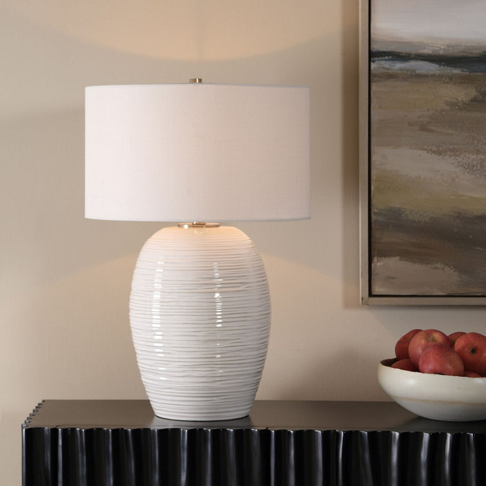 Uttermost - 30783 - One Light Table Lamp - Alkman - Brushed Nickel