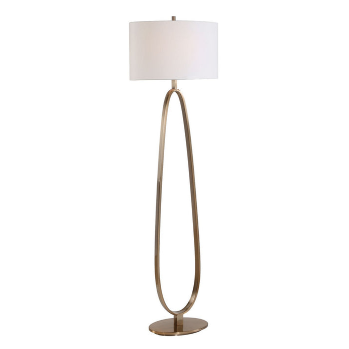 Uttermost - 30787 - One Light Floor Lamp - Tordin - Antique Brass