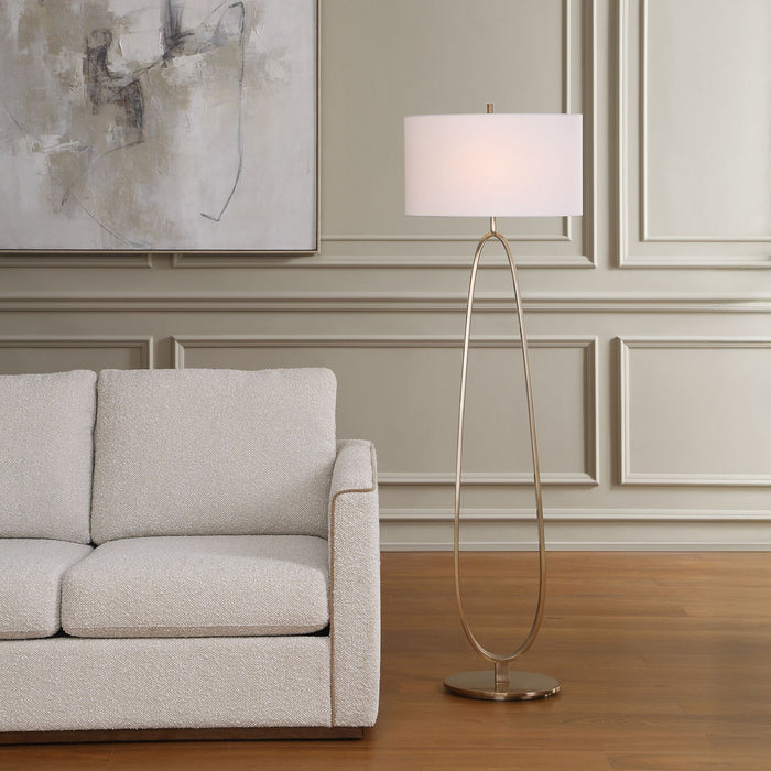 Uttermost - 30787 - One Light Floor Lamp - Tordin - Antique Brass