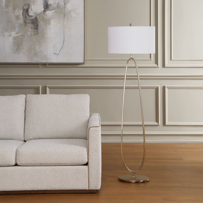 Uttermost - 30787 - One Light Floor Lamp - Tordin - Antique Brass