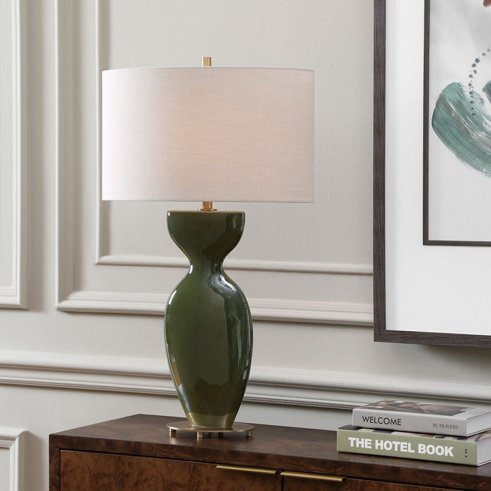 Uttermost - 30793 - One Light Table Lamp - Curhan - Antique Brass