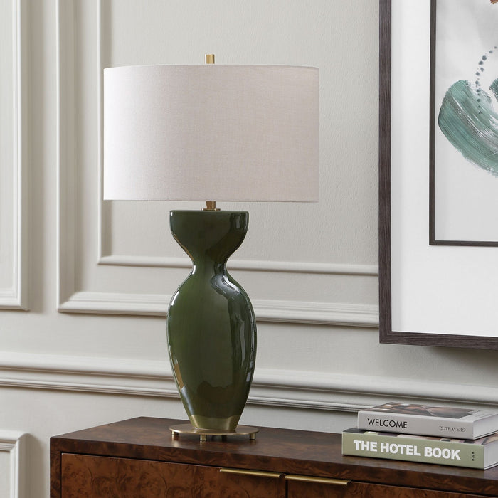 Uttermost - 30793 - One Light Table Lamp - Curhan - Antique Brass