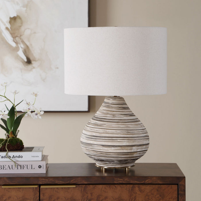 Uttermost - 30794-1 - One Light Table Lamp - Azura - Antique Brass