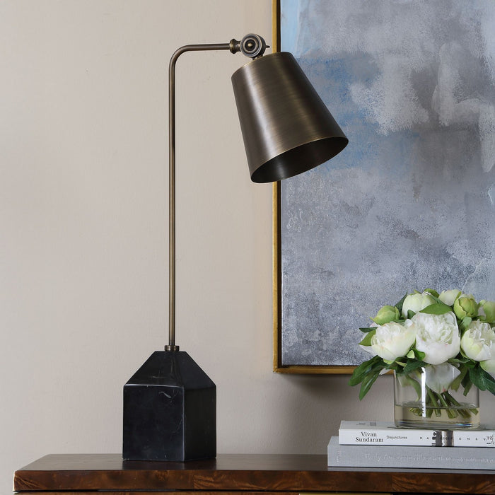 Uttermost - 30798-1 - One Light Desk Lamp - Hutchinson - Golden Bronze
