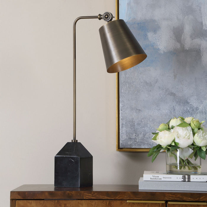 Uttermost - 30798-1 - One Light Desk Lamp - Hutchinson - Golden Bronze