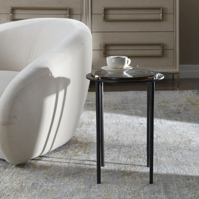 Uttermost - 50343 - Accent Table - Kennington - Antique Brass