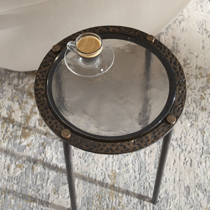 Uttermost - 50343 - Accent Table - Kennington - Antique Brass