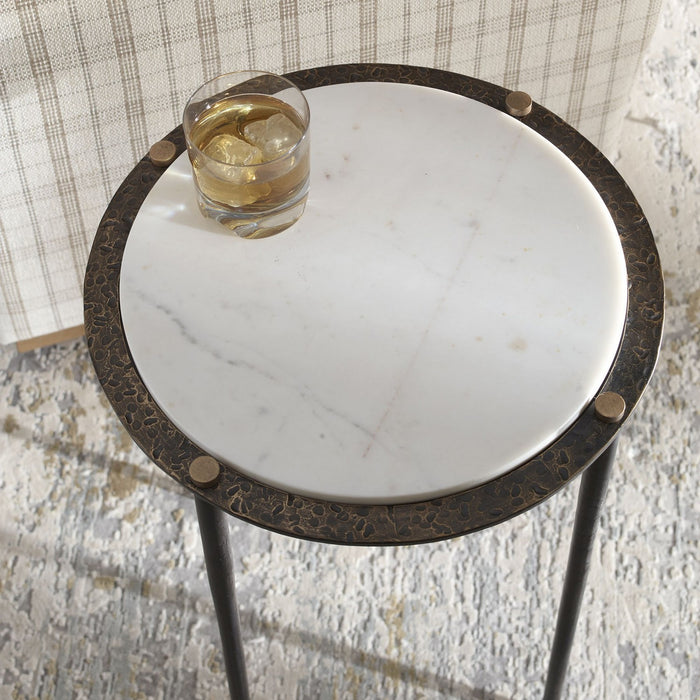Uttermost - 50344 - Accent Table - Wren - Antique Brass
