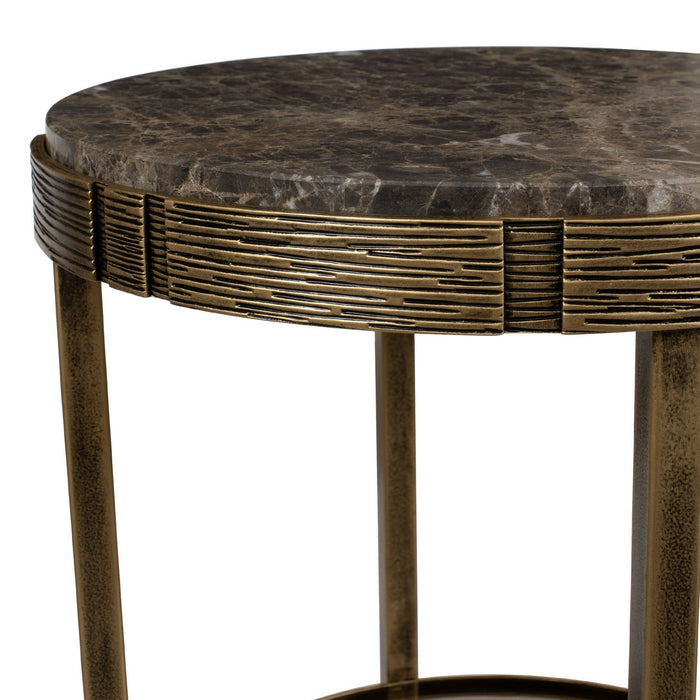 Uttermost - 50345 - Accent Table - Cusano - Antique Brass