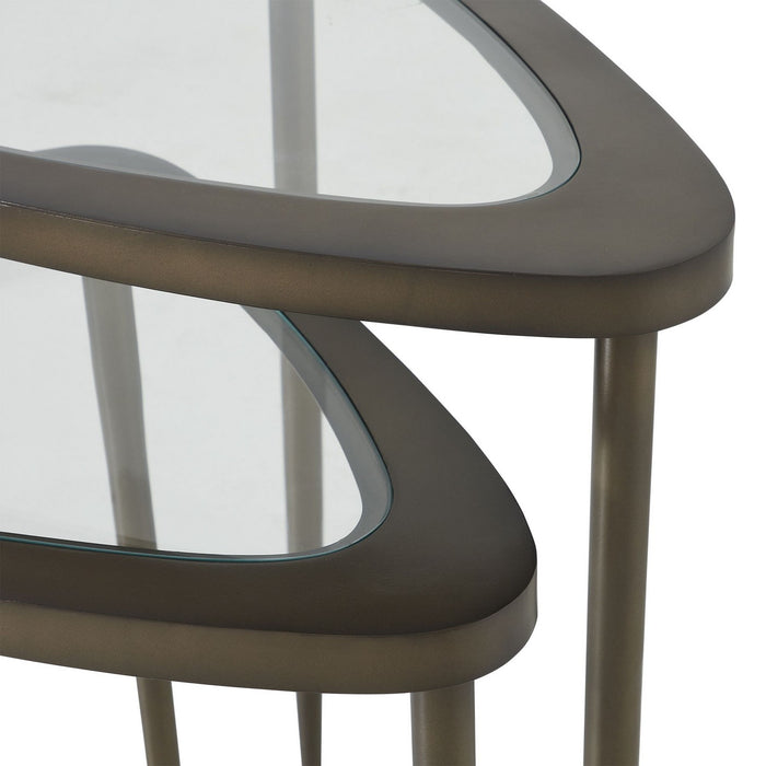 Uttermost - 50346 - Nesting Tables, S/2 - Millar - Antiqued Brass