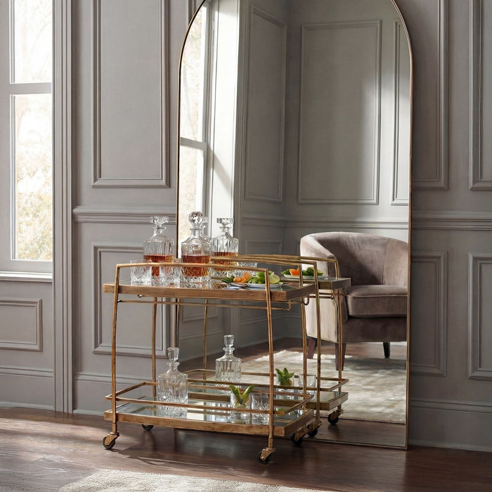 Uttermost - 50349 - Bar Cart - Scarritt - Antique Brass