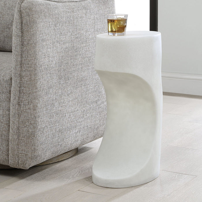 Uttermost - 50383 - Accent Table - Stevie - White Stone