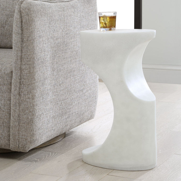 Uttermost - 50383 - Accent Table - Stevie - White Stone