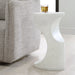 Uttermost - 50383 - Accent Table - Stevie - White Stone
