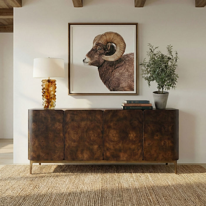 Uttermost - 51129 - Cabinet - Melbourne - Warm Brass