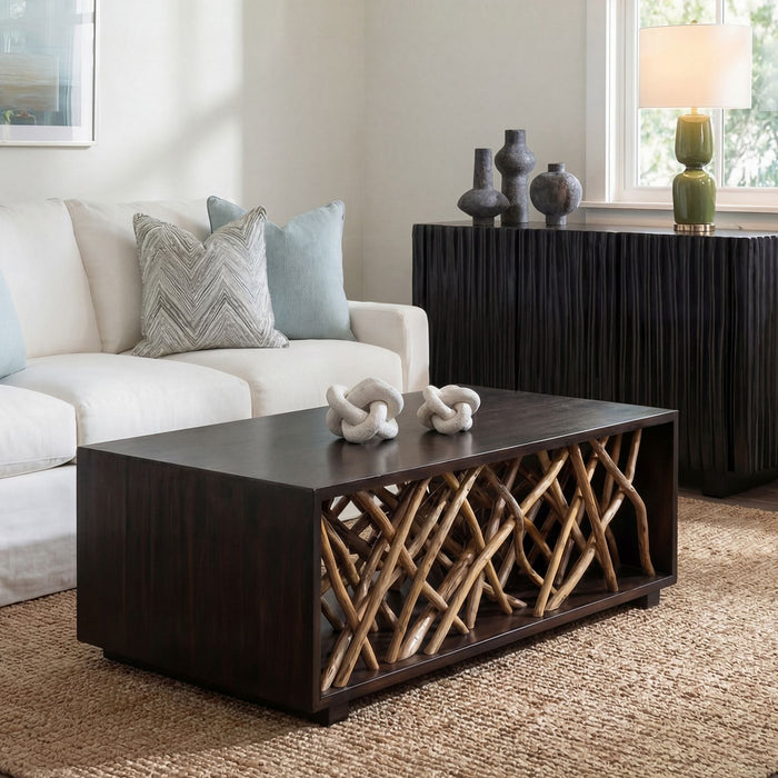 Uttermost - 51138 - Coffee Table - Teak Maze - Solid Mahogany