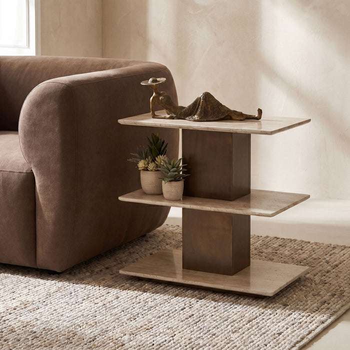 Uttermost - 51169 - Accent Table - Travertini - Travertine Stone