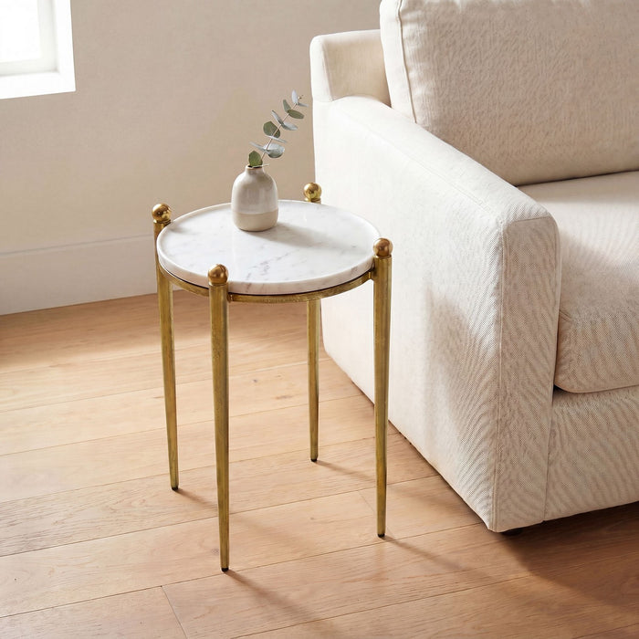 Uttermost - 51170 - Accent Table - Nahunta - Antique Brass
