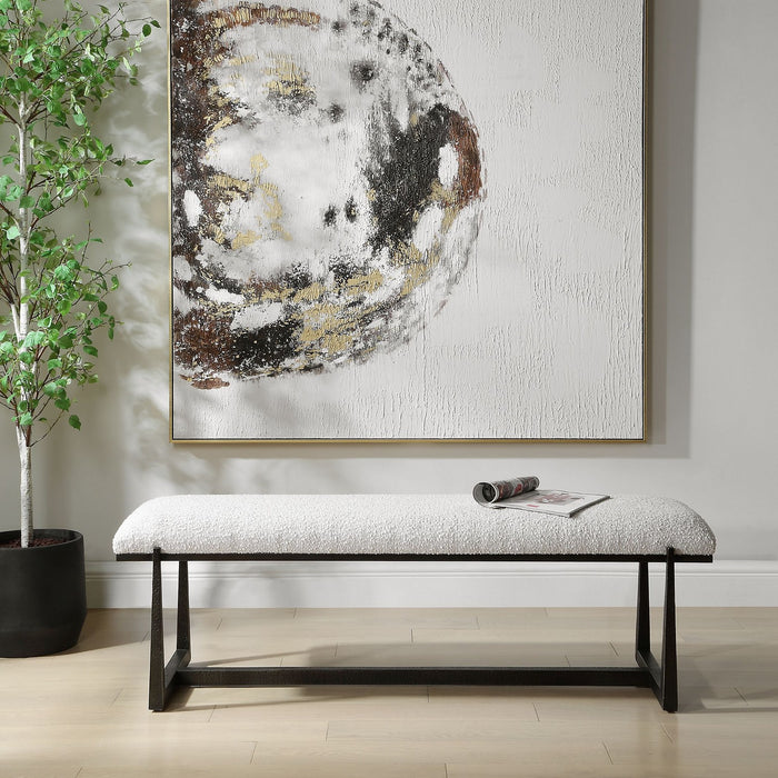 Uttermost - 53092 - Bench - Midas - Textured Bronze