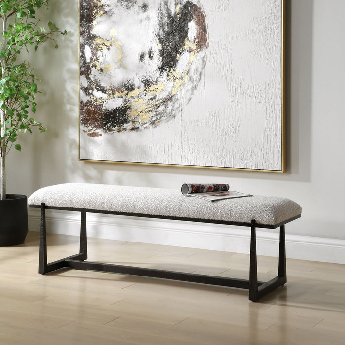 Uttermost - 53092 - Bench - Midas - Textured Bronze