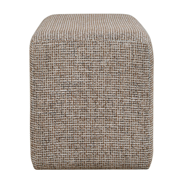 Uttermost - 53115 - Ottoman - Kelce - Caramel, Onyx, And Cream